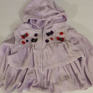 Gymboree Lavender Hooded Cape with Bow Accents